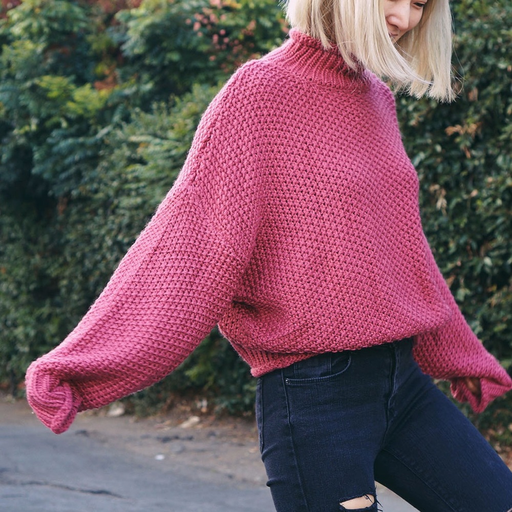 COPY - Noelle Turtleneck Sweater - Wine